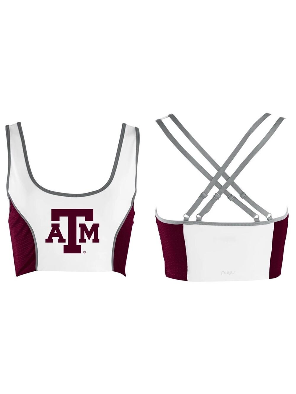 NUYU Texas A&M Aggies Sporty Cropped Tank